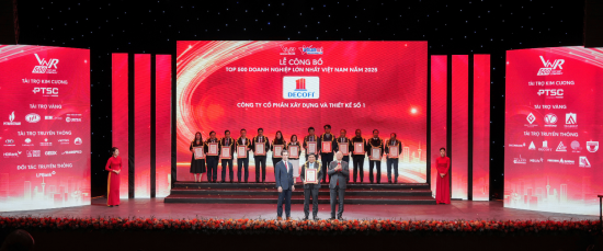 DECOFI VINH DỰ THUỘC TOP 500 DOANH NGHIỆP TƯ NHÂN LỚN NHẤT VIỆT NAM TẠI LỄ VINH DANH VNR500