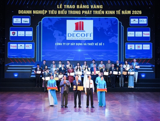 DECOFI VINH DỰ ĐƯỢC VINH DANH TOP 10 DOANH NGHIỆP TIÊU BIỂU TRONG PHÁT TRIỂN KINH TẾ - XÃ HỘI NĂM 2026