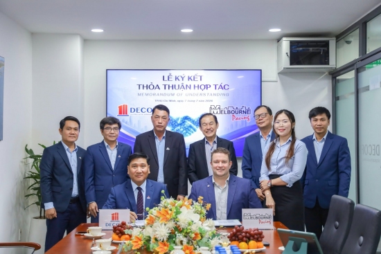 DECOFI KÝ KẾT HỢP TÁC (MOU) VỚI MELBOURNE PAVING PTY LTD